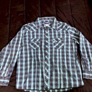 Men’s Wrangler Long Sleeve Snap Shirt